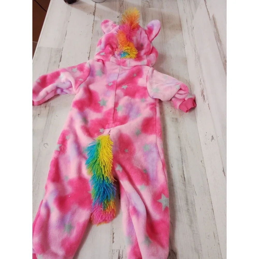 Children's Tye- Dye fleece Unicorn Outfit Size 80 Equivalent To 9-12 Month